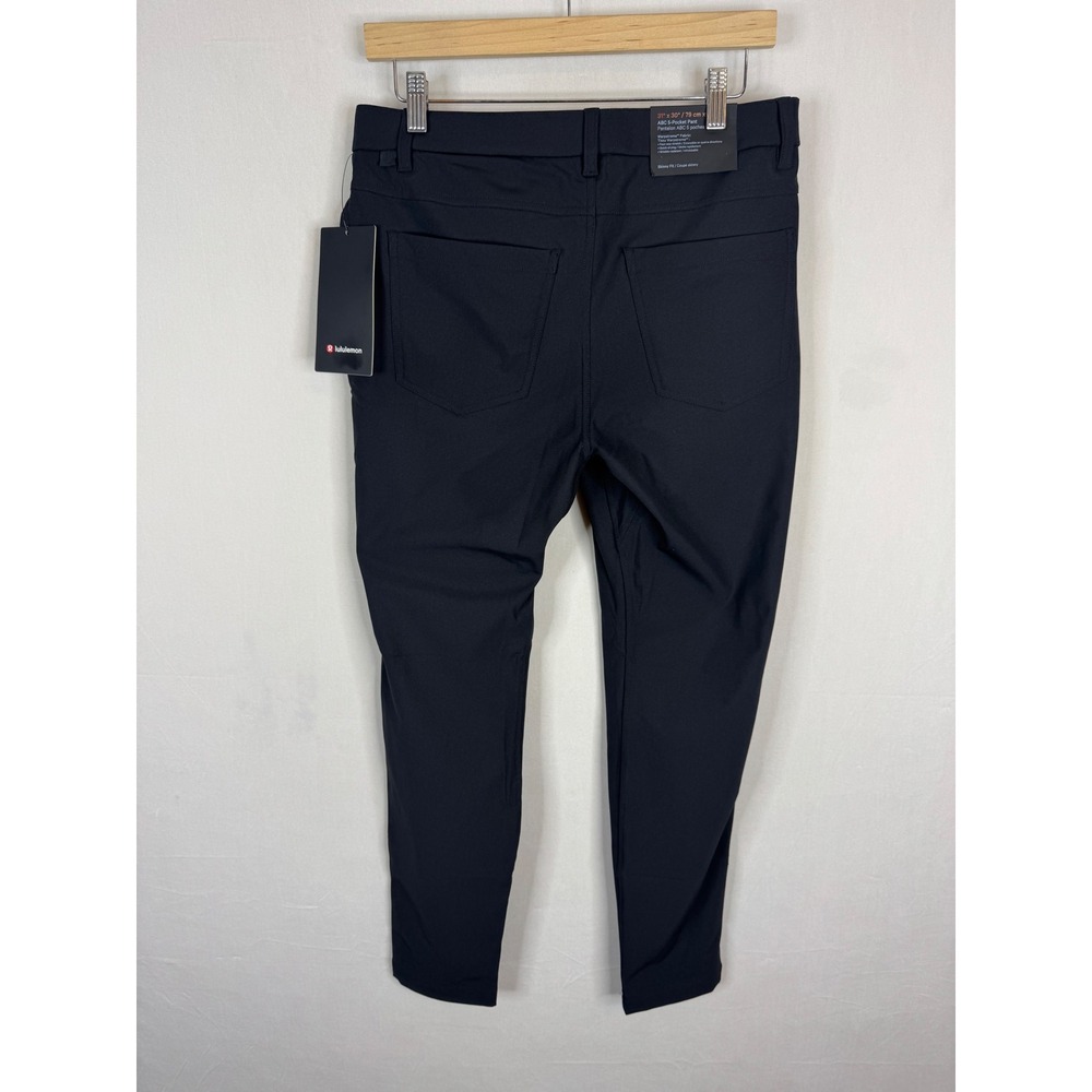 NWT Lululemon ABC Skinny-Fit 5-Pocket Pant 30L Warpstreme Black 31x30 LM5BC1S